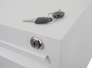 Hängeregisterschrank Aktenschrank abschliessbar 134cm grau