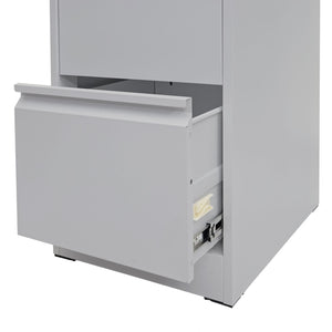 Hängeregisterschrank Aktenschrank abschliessbar 134cm grau