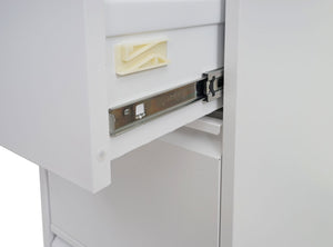 Hängeregisterschrank Aktenschrank abschliessbar 134cm weiss