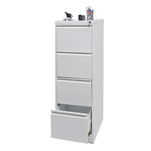 Hängeregisterschrank Aktenschrank abschliessbar 134cm weiss