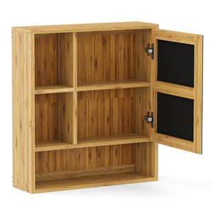 Spiegelschrank Badezimmer Bambus AURA 56 x 16 x 61 cm natur
