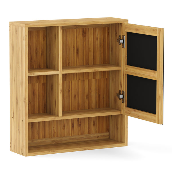 Spiegelschrank Badezimmer Bambus AURA 56 x 16 x 61 cm natur