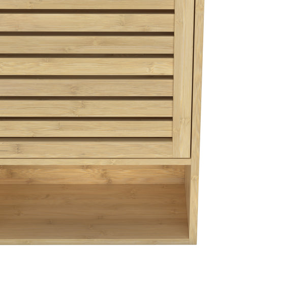Hängeschrank Bambus SANOVA mit Ablage 40 x 20 x 60 cm natur