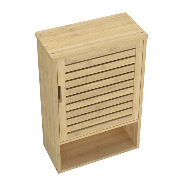 Hängeschrank Bambus SANOVA mit Ablage 40 x 20 x 60 cm natur