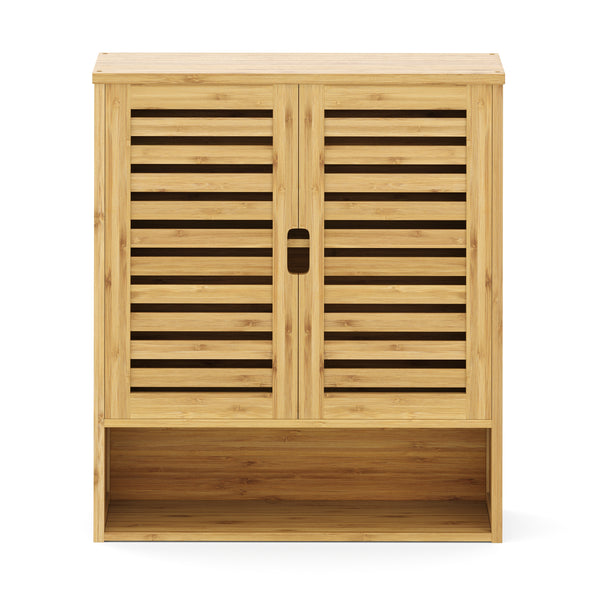 Hängeschrank Bambus SANOVA mit Ablage 59 x 21 x 67 cm natur