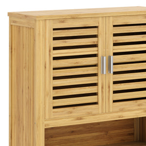 Hängeschrank Bambus VARA mit Ablage 62 x 21 x 66 cm natur