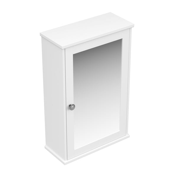 Hängeschrank FONTANA mit Spiegel 34 x 15 x 53 cm weiss