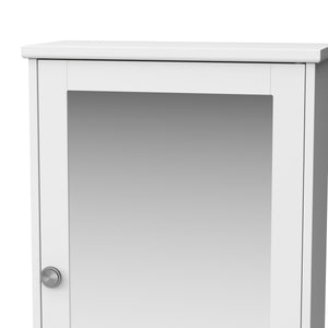Hängeschrank FONTANA mit Spiegel 34 x 15 x 53 cm weiss