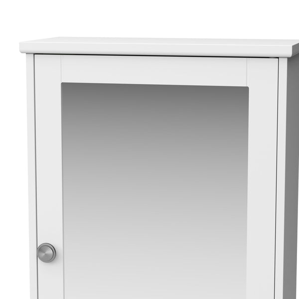 Hängeschrank FONTANA mit Spiegel 34 x 15 x 53 cm weiss