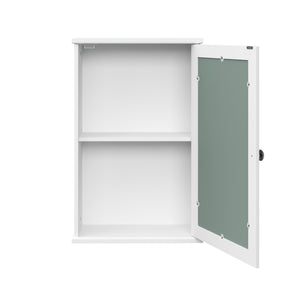 Hängeschrank FONTANA mit Spiegel 34 x 15 x 53 cm weiss