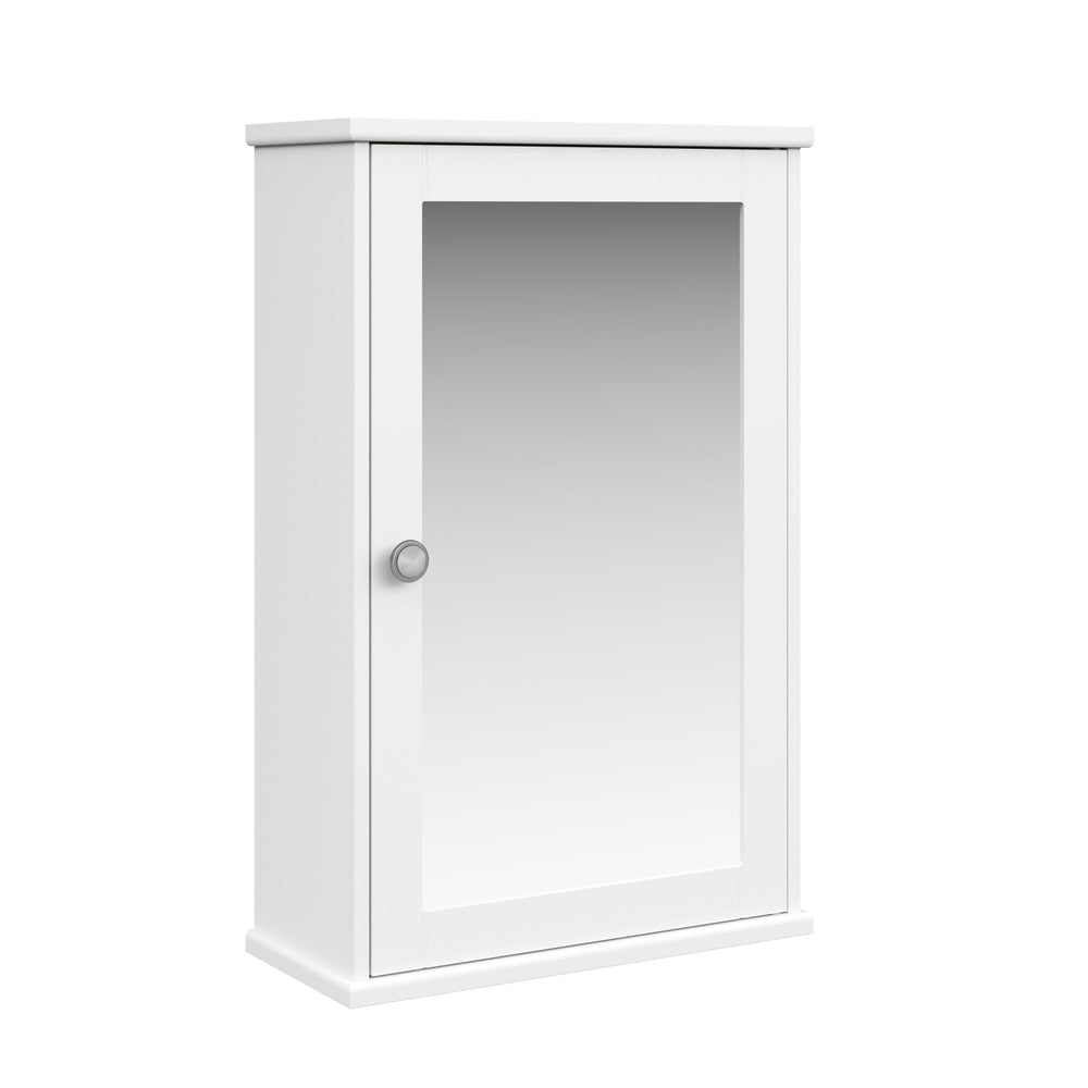 Armoire murale FONTANA avec miroir, 34 x 15 x 53 cm, blanche
