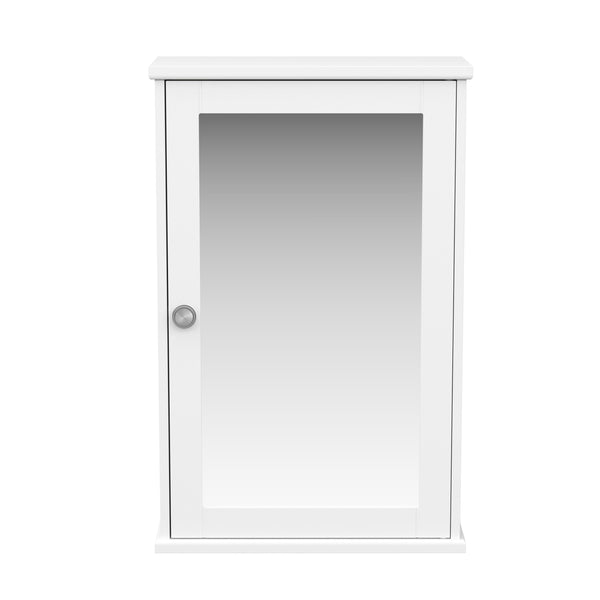 Hängeschrank FONTANA mit Spiegel 34 x 15 x 53 cm weiss