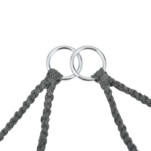 Hängesessel Kailua Max. 150 kg Indoor Outdoor mit Kissen Dunkelgrau
