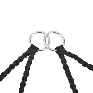 Hängesessel Kailua Max. 150 kg Indoor Outdoor mit Kissen Schwarz