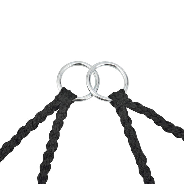 Hängesessel Kailua Max. 150 kg Indoor Outdoor mit Kissen Schwarz
