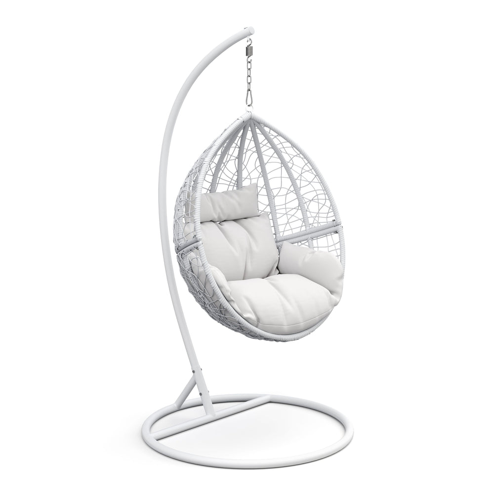 Poltrona sospesa con struttura PANAMA bianco/bianco