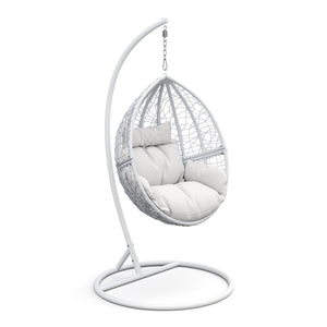 Hängesessel mit Gestell PANAMA weiss/weiss