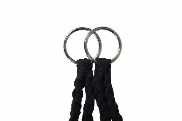 Hängesessel schwarz mit Kissen