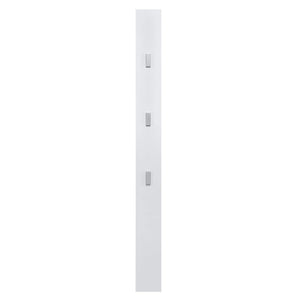 Wandgarderobe Hansnes mit Klapphaken 170 cm Weiss Hochglanz