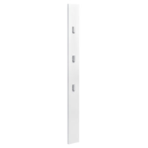 Wandgarderobe Hansnes mit Klapphaken 170 cm Weiss Hochglanz
