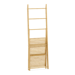 Handtuchleiter Bambus faltbar 53 x 31 x 152 cm natur
