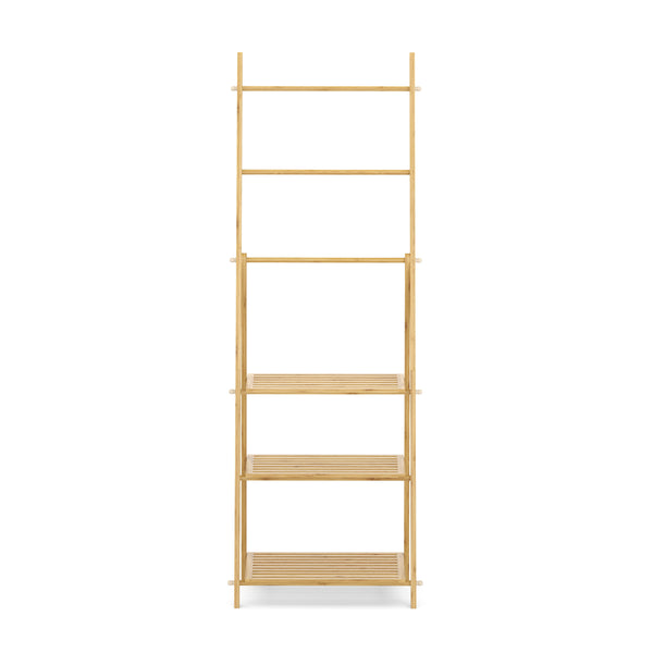 Handtuchleiter Bambus faltbar 53 x 31 x 152 cm natur