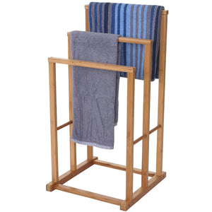 Handtuchhalter HWC-B18 Bambus 82x42x42cm