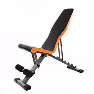 Hantelbank verstellbar schwarz/orange