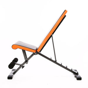 Hantelbank verstellbar schwarz/orange