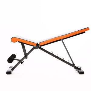 Hantelbank verstellbar schwarz/orange
