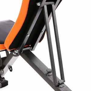 Hantelbank verstellbar schwarz/orange