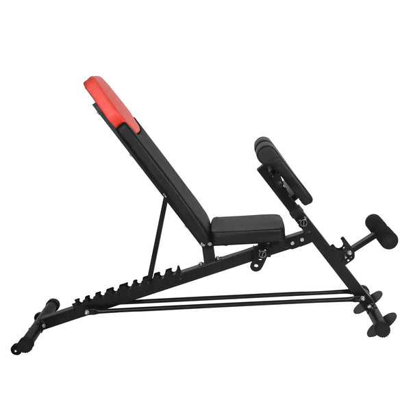 Hantelbank multifunktional POW schwarz/rot