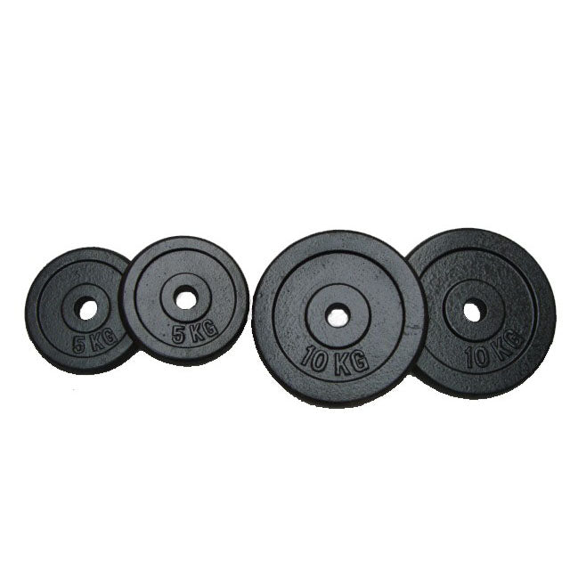 Set di dischi pesi 1: 2 x 10 kg + 2 x 5 kg = 30 kg in totale (ghisa)