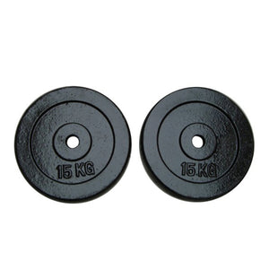 Hantelscheiben Set 2x15 kg = 30 kg total (Gusseisen)