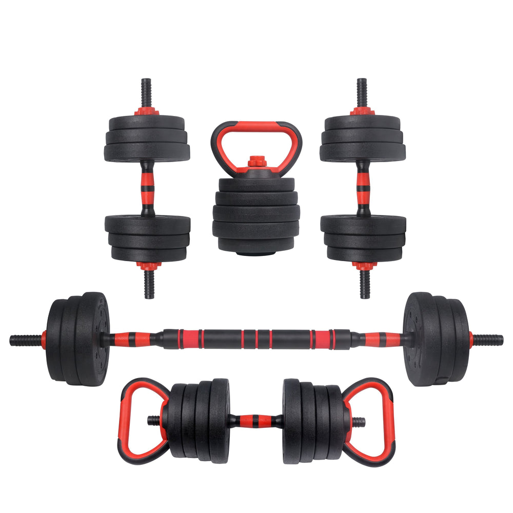 3-in-1 dumbbell set, 20 kg