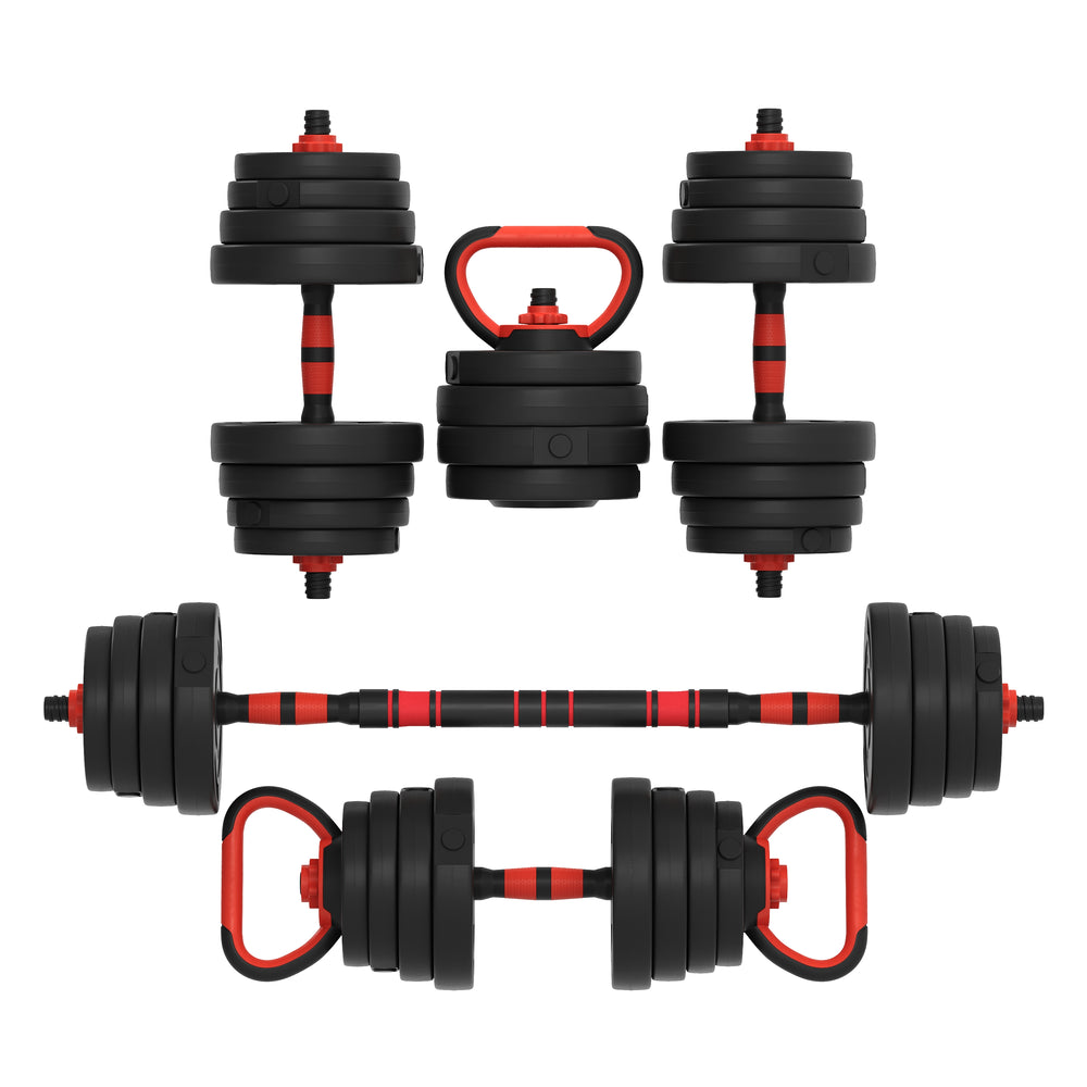 3-in-1 dumbbell set, 30 kg