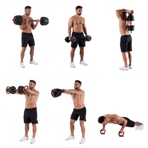 Hantelset 3-in-1 30 kg