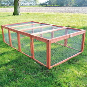 Hasen Freilaufgehege Kaninchen Auslauf Rabbit RUN 181x100cm