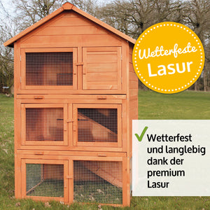 Hasenstall Kaninchenstall Jumbo ~ 3 Etagen