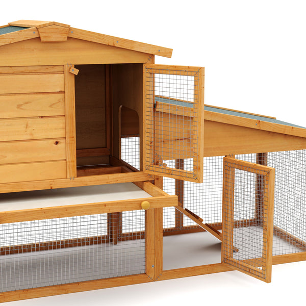 Kaninchenstall KLOPFER 204 x 45 x 85 cm