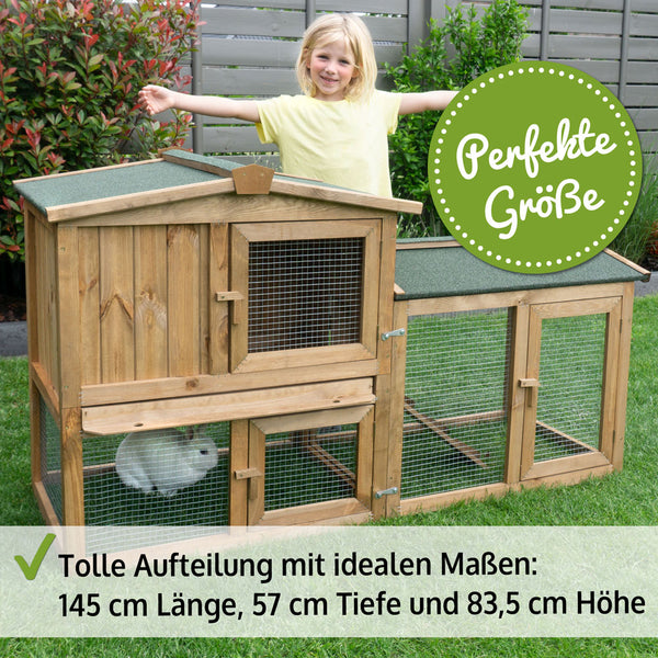 Hasenstall mit Freilauf Meister Lampe