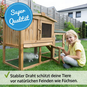 Hasenstall mit Freilauf Meister Lampe