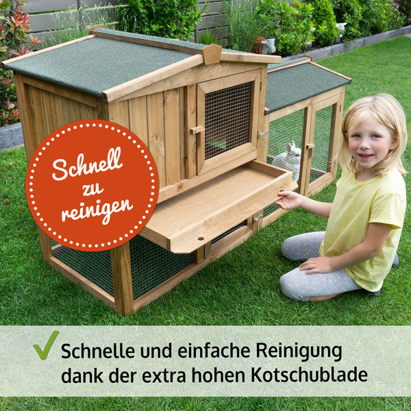 Hasenstall mit Freilauf Meister Lampe