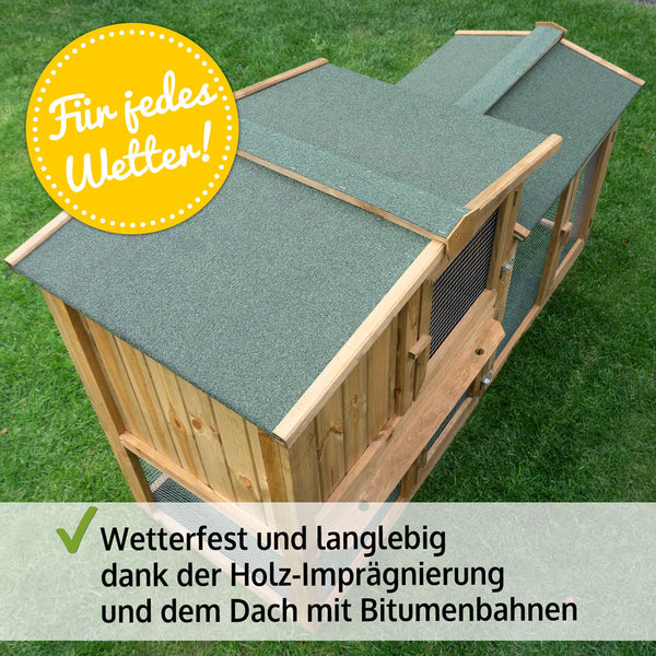 Hasenstall mit Freilauf Meister Lampe