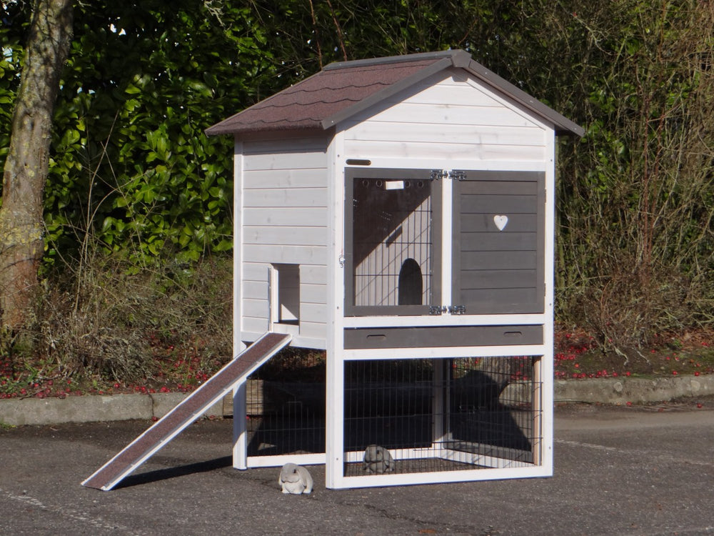 Rabbit hutch Prestige Medium with rodent protection