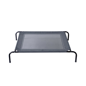 Hundebett erhöht 109 x 80 x 20 cm anthrazit/schwarz