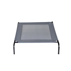 Hundebett erhöht 109 x 80 x 20 cm anthrazit/schwarz