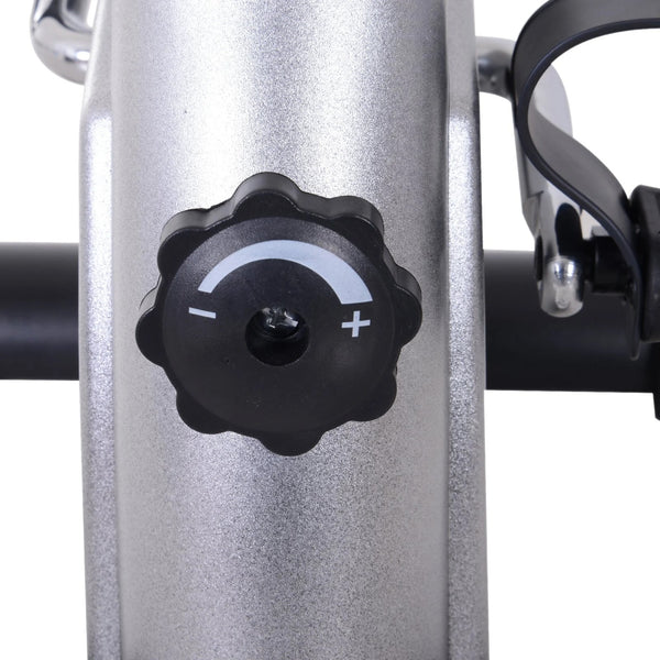 Heimtrainer Mini Bike Pedaltrainer LCD-Display - silber