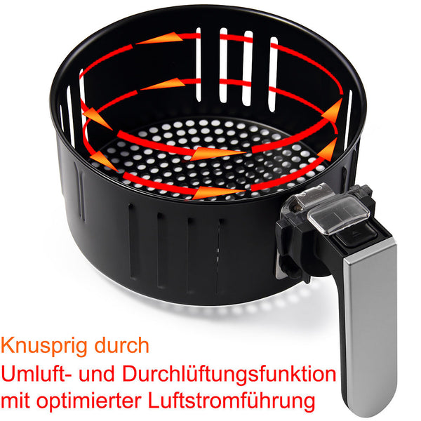 Heissluftfritteuse Touchdisplay 3,6 Liter