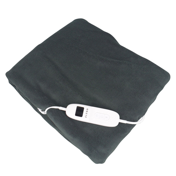 Heizdecke elektrisch 180 x 130 cm grau